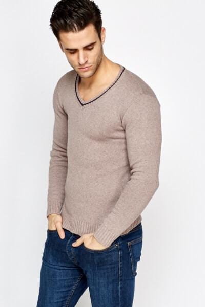 V-Neck Slim Fit Jumper